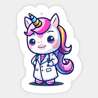 Doctor Unicorn Sticker